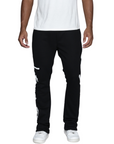 Black & White Lost Generation Embroidered Stacked Sweats