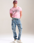 Blue Wash Relaxed Denim Cargo