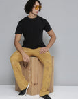 TIMBER STACKED TERRY PANTS WITH STAR PATCHES