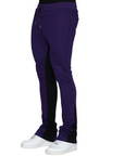 Aubergine & Black Skinny Stacked Sweats