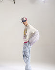 Waimea Blue Floral Jeans (M8032)