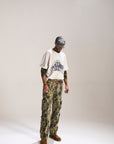 OLIVE CAMO BAGGY FIT JEAN WITH CARGO POCKETS