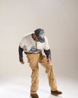KHAKI DYED WASH BAGGY FIT WITH CARGO POCKETS