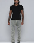 Men's Stacked Fit Antique Bleach Color Jeans