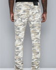 Men's Stacked Fit Bone Camo Color Jeans