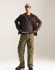 Waimea Olive Baggy Fit Cargo Pants
