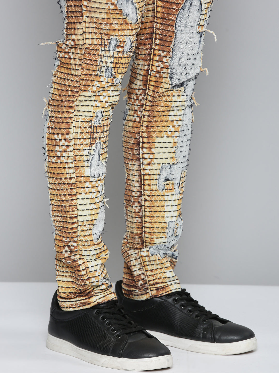 TIMBER PATCHWORK ALL OVER SKINNY JEAN