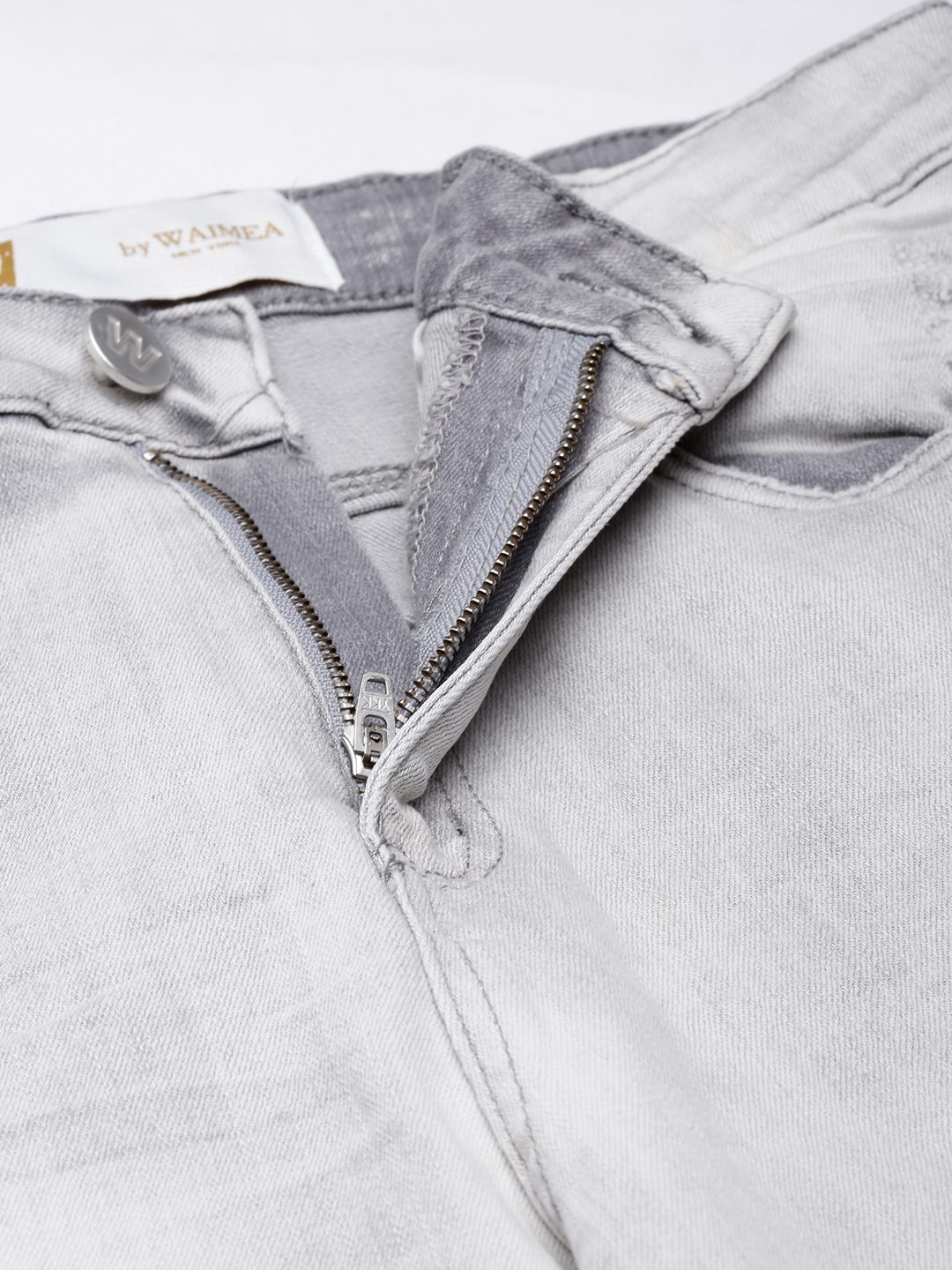 Waimea Grey Bleach Wash Jeans (M8176)