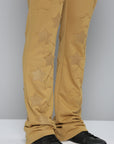 TIMBER STACKED TERRY PANTS WITH STAR PATCHES