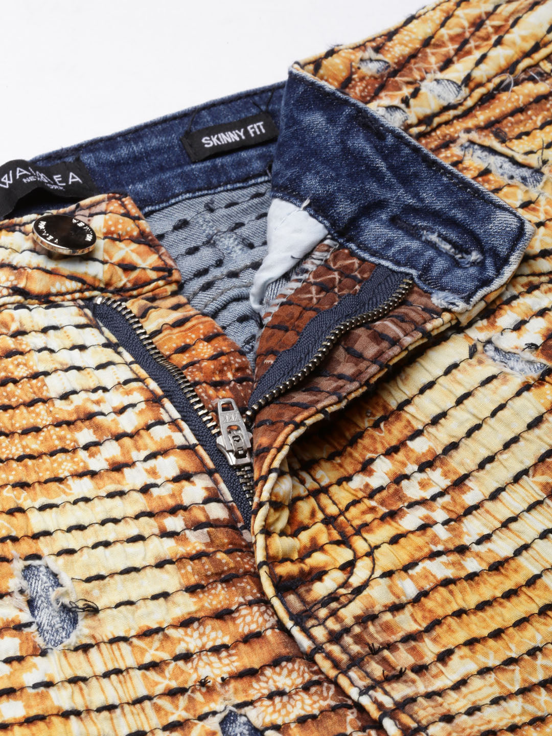 TIMBER PATCHWORK ALL OVER SKINNY JEAN