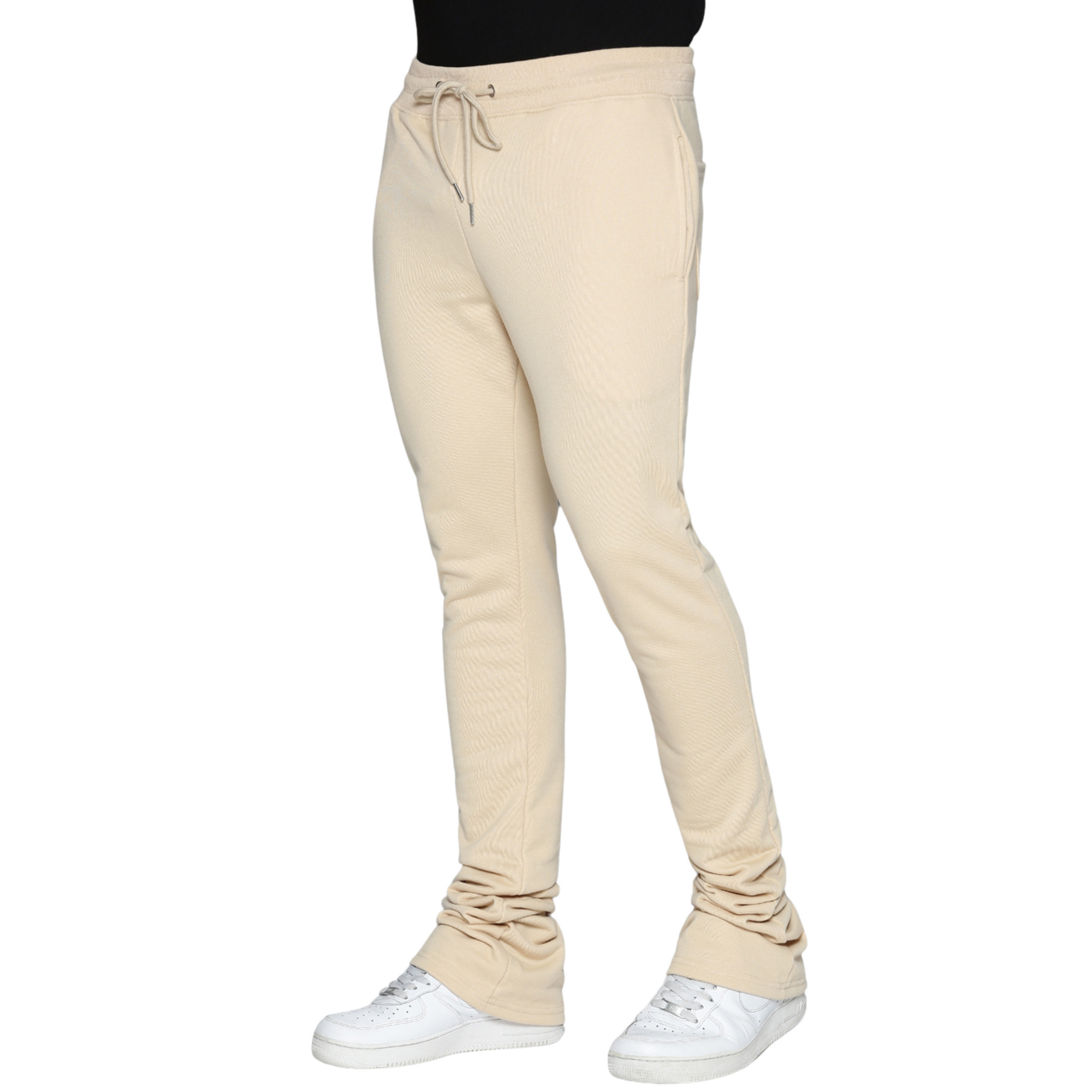 Khaki Super Stacked Sweats