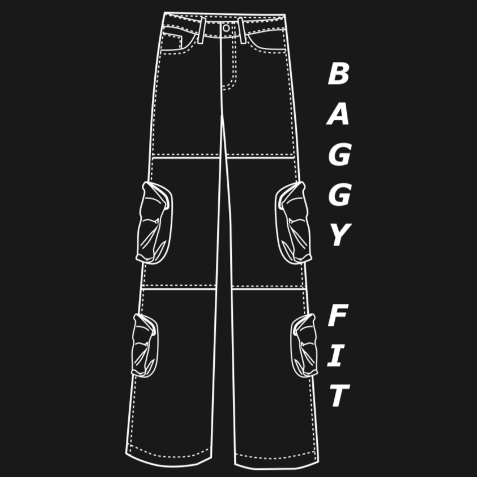 Waimea Olive Baggy Fit Cargo Pants