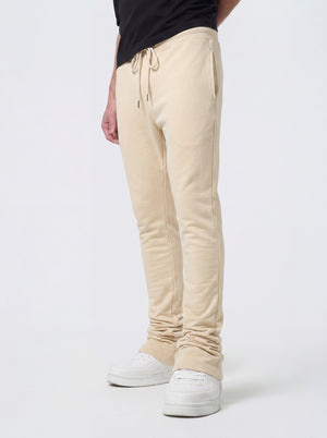 Waimea Khaki Stacked French Terry Fit Pants