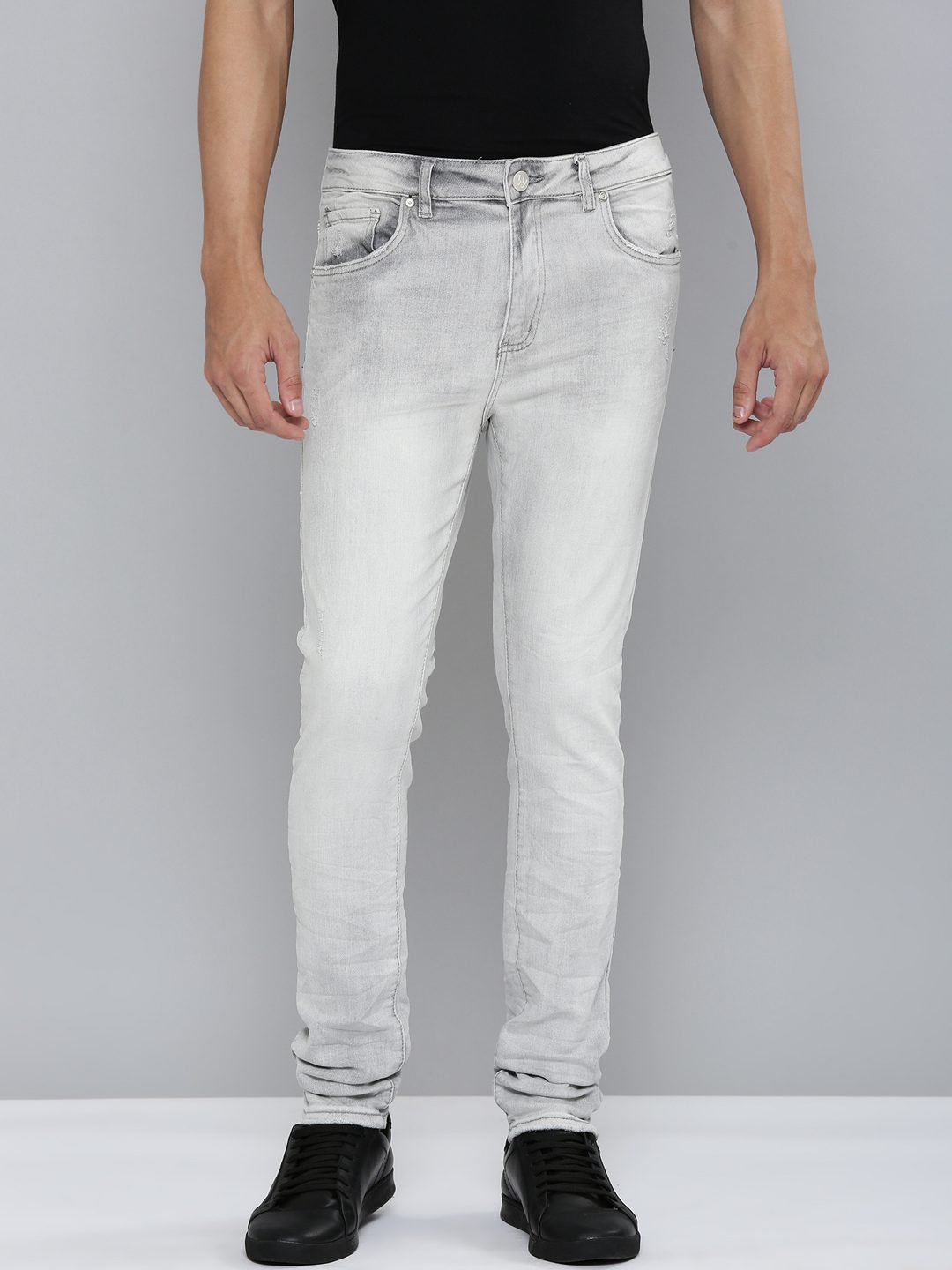 Waimea Grey Bleach Wash Jeans (M8172)