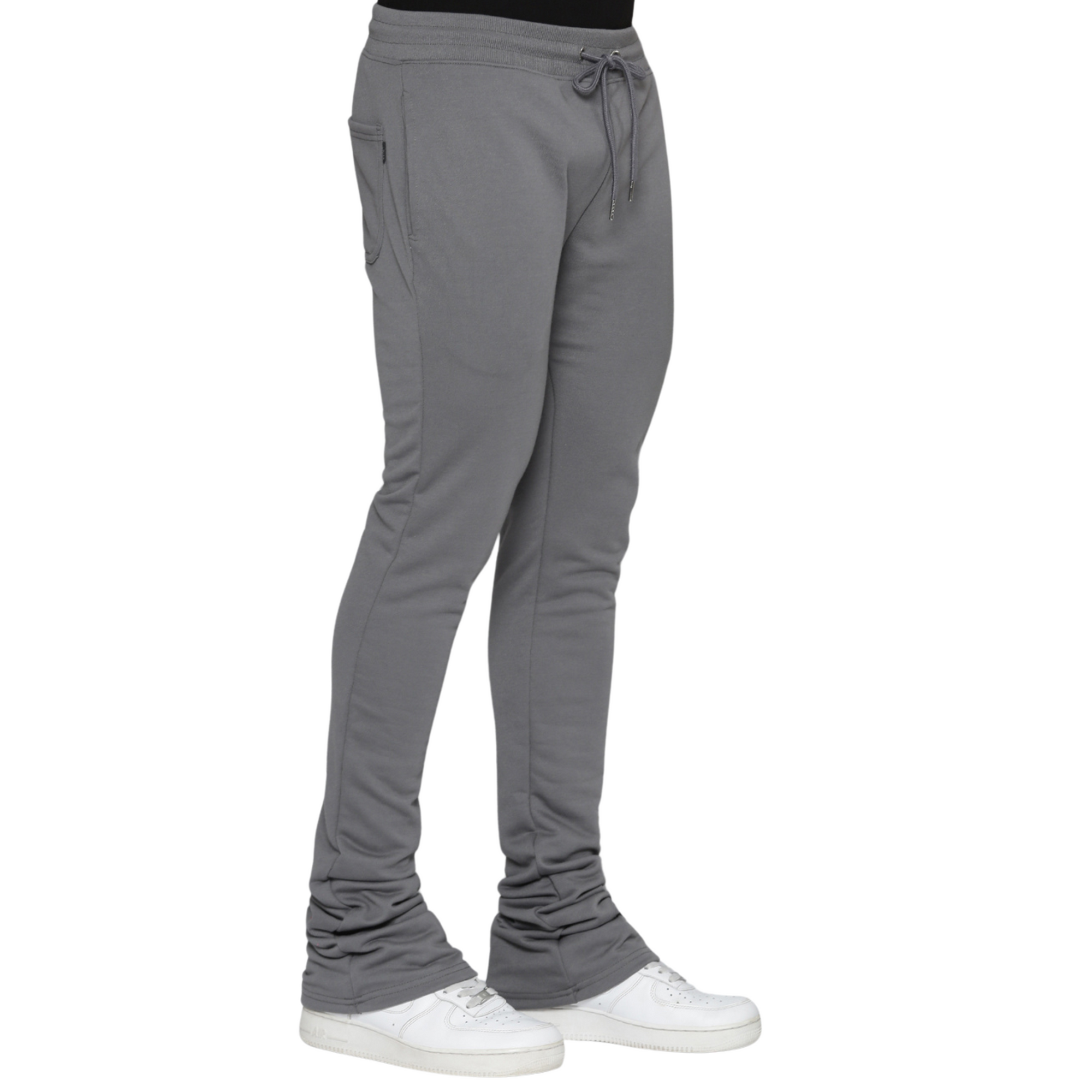Grey Super Stacked Sweats