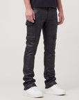 Waimea Men's Wax Coated Cargo Stacked Jeans