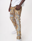 TIMBER PATCHWORK ALL OVER SKINNY JEAN