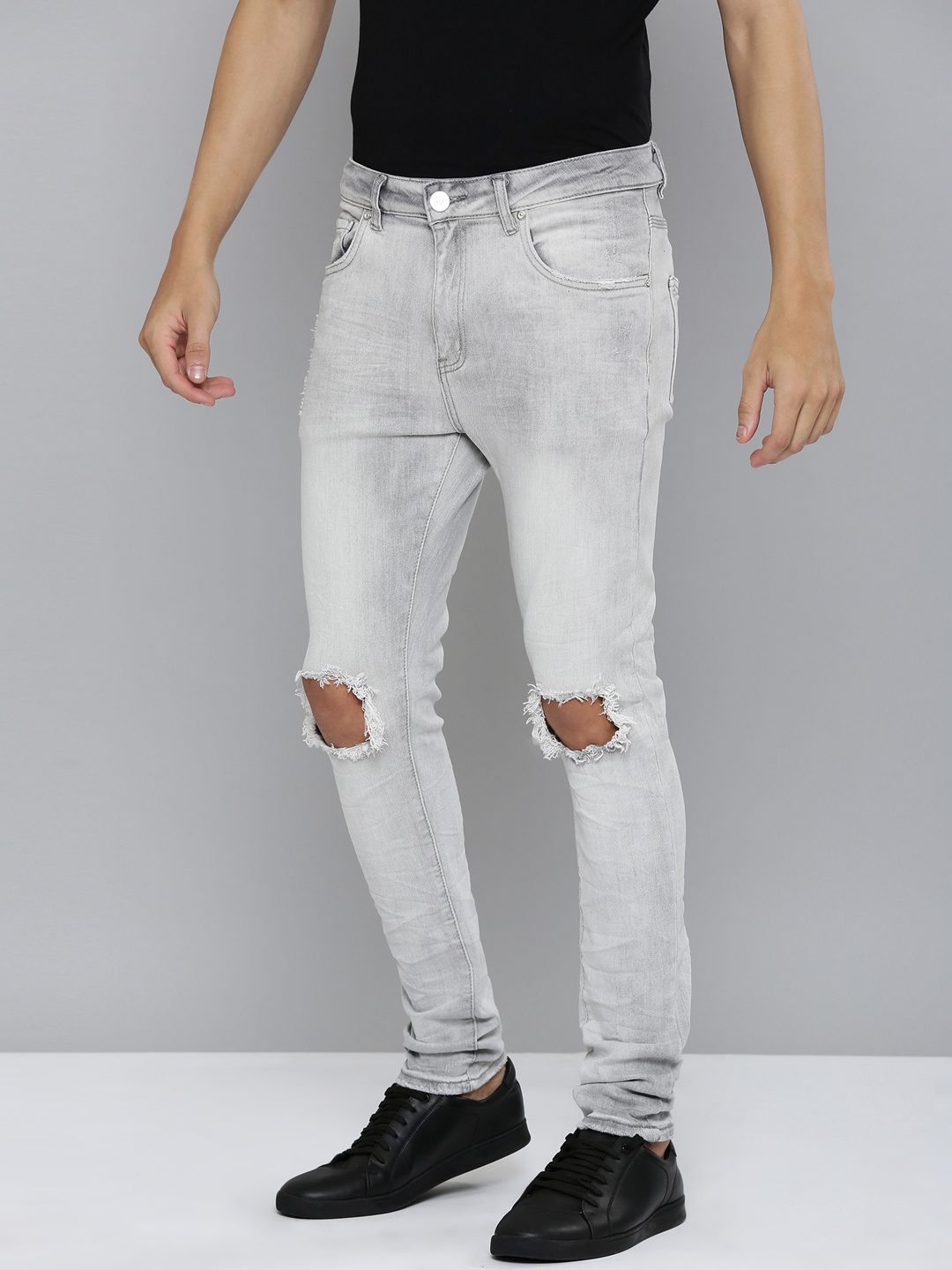 Waimea Grey Bleach Wash Jeans (M8176)