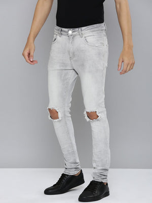 Waimea Grey Bleach Wash Jeans (M8176)