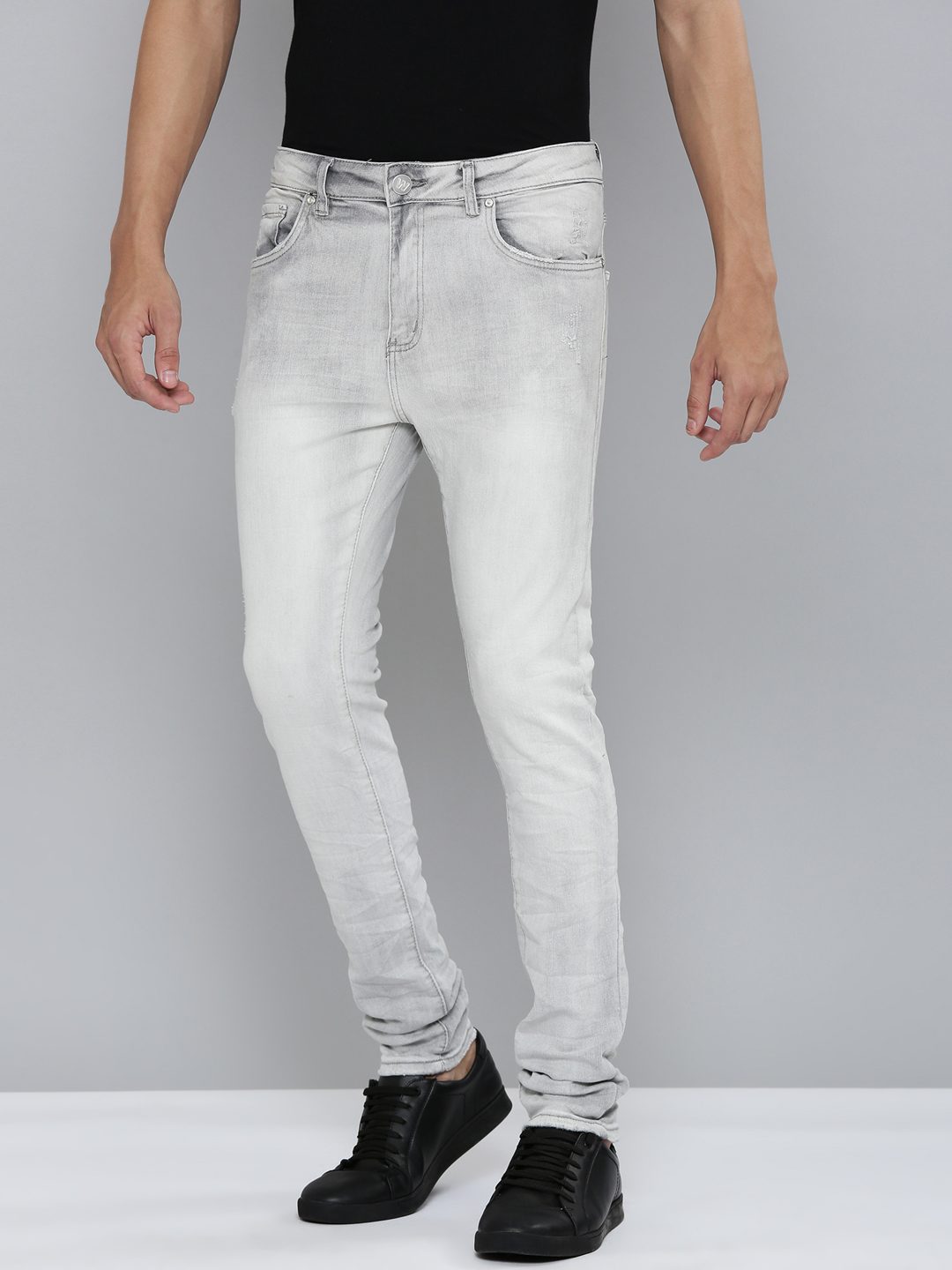 Waimea Grey Bleach Wash Jeans (M8172)