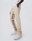 Khaki Lost Generation Printed Stacked Sweats