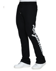 Black & White Lost Generation Embroidered Stacked Sweats