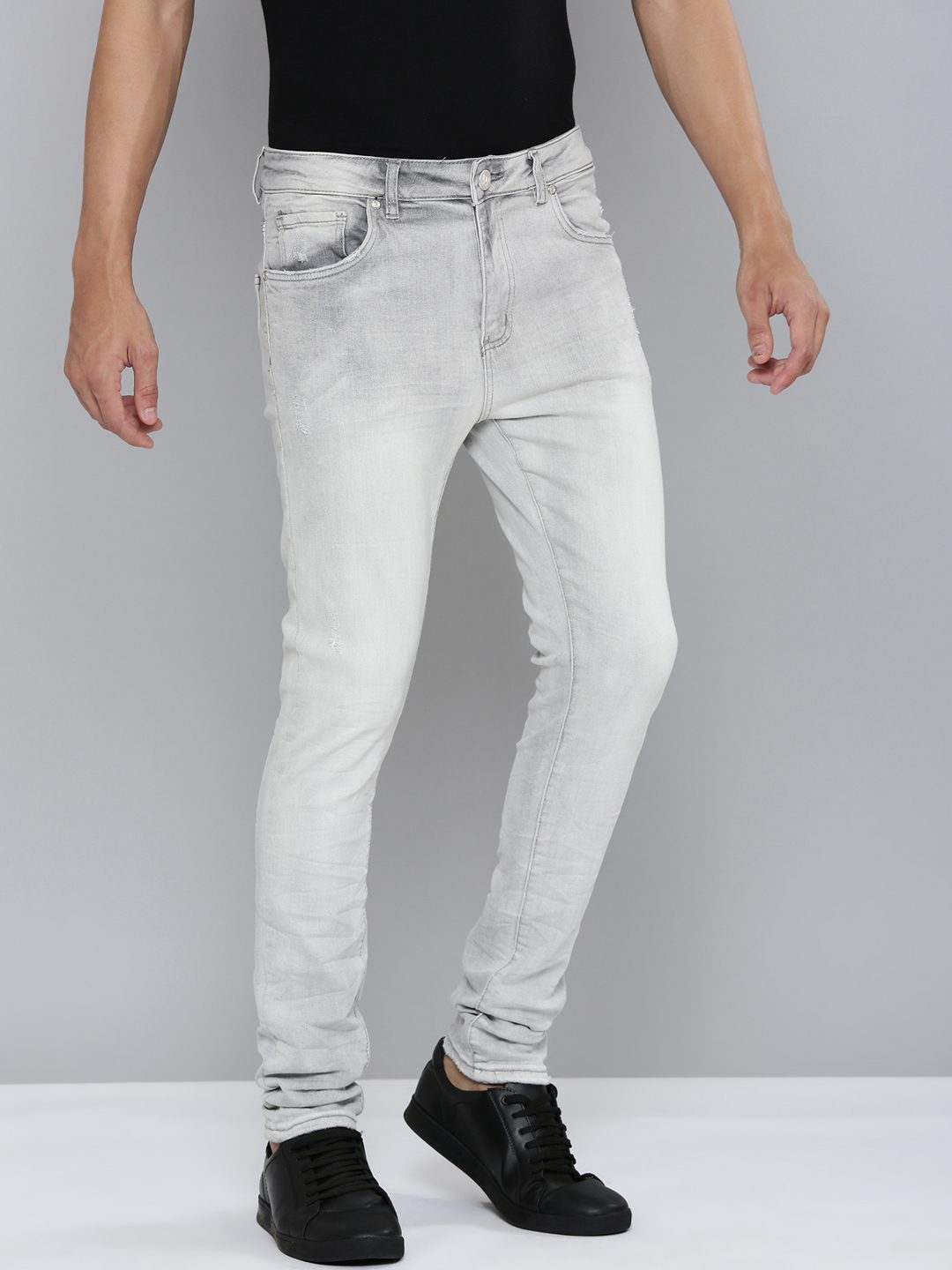 Waimea Grey Bleach Wash Jeans (M8172)