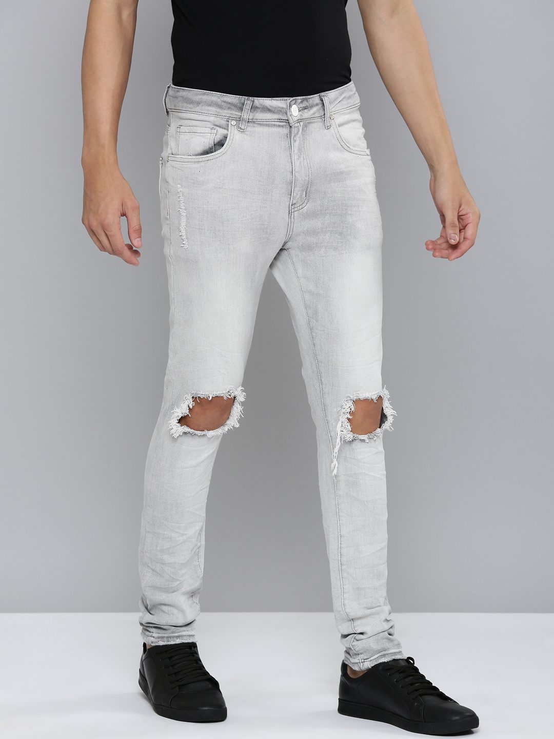 Waimea Grey Bleach Wash Jeans (M8176)