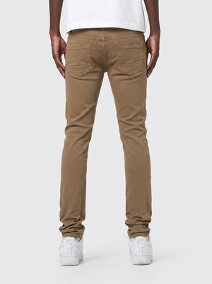 Men's Skinny Fit Khaki Color Jeans
