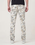 Men's Stacked Fit Bone Camo Color Jeans