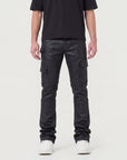 Waimea Men's Wax Coated Cargo Stacked Jeans