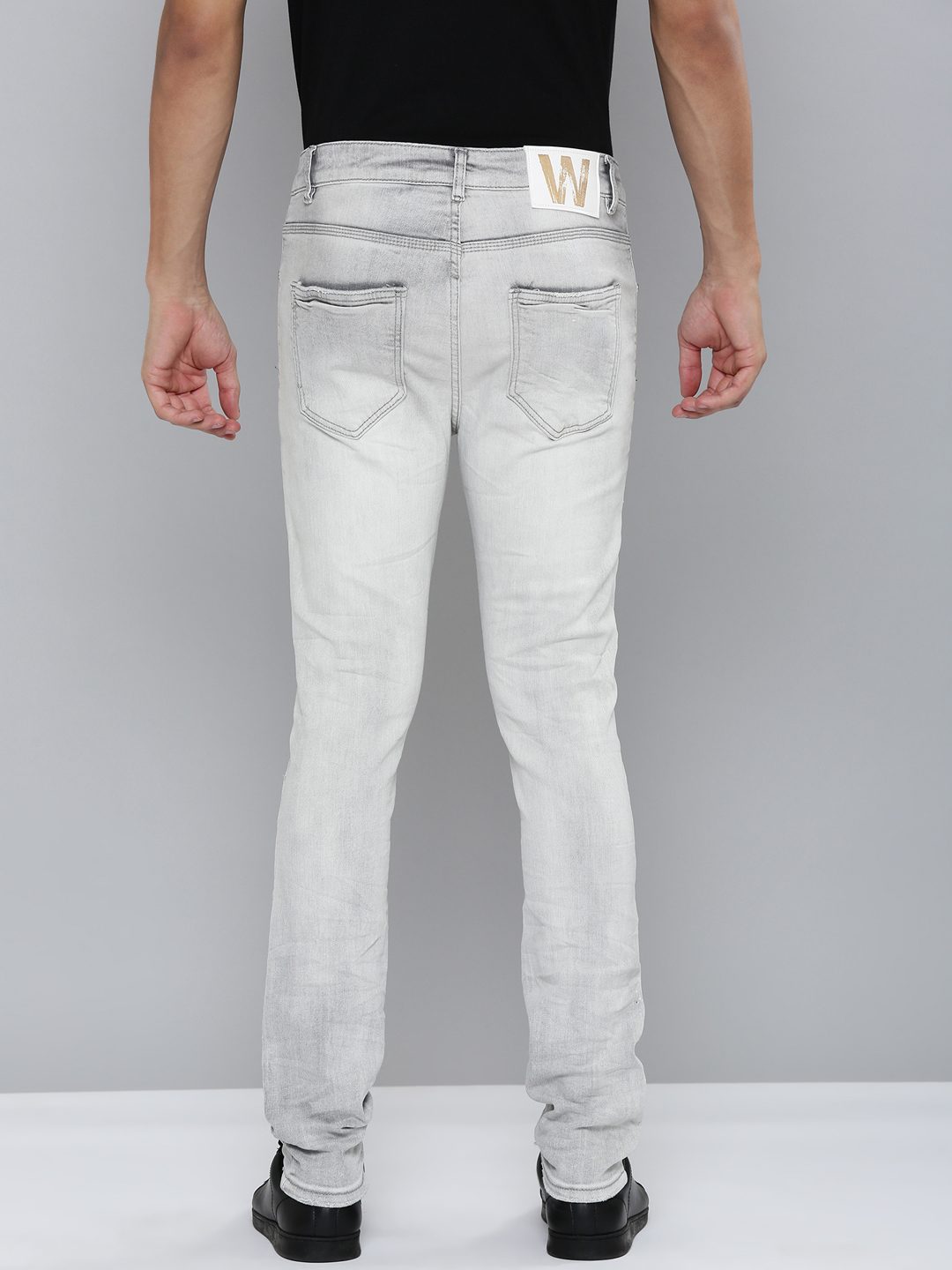 Waimea Grey Bleach Wash Jeans (M8172)