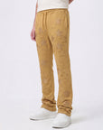 TIMBER STACKED TERRY PANTS WITH STAR PATCHES