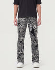 GREY CAMO OVERLAY PATCH STACKED JEAN