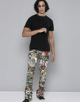 CAMO STACKED FIT JEAN WITH PATCHES