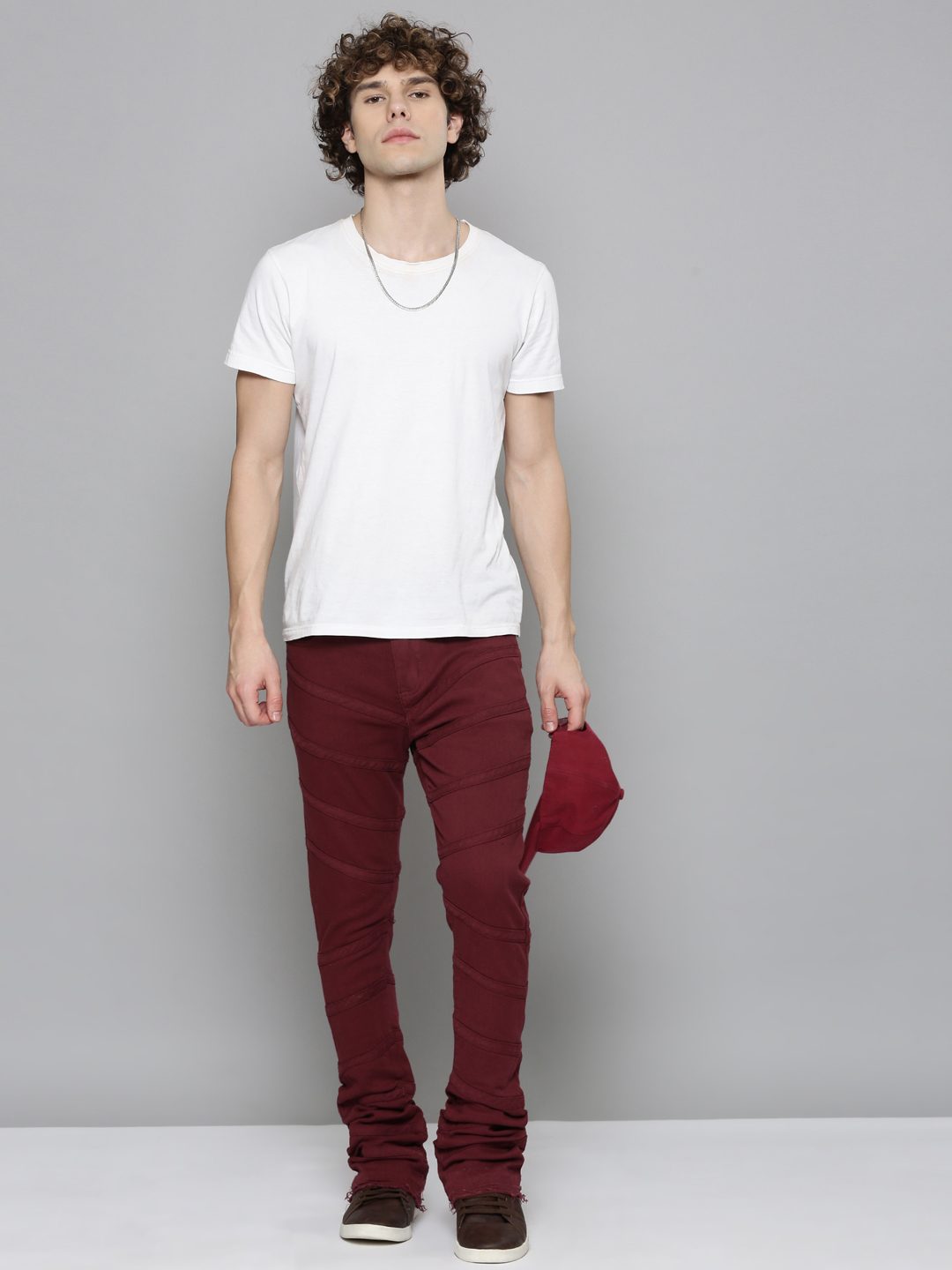 Waimea Burgundy Jeans (M5854)