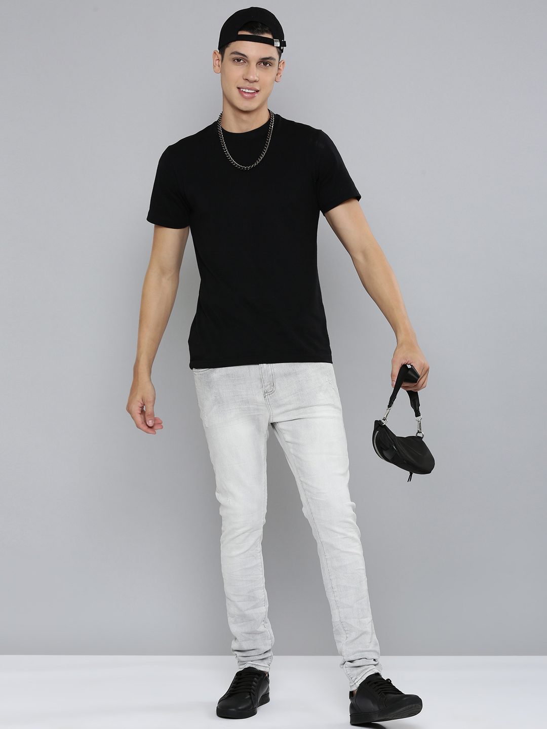 Waimea Grey Bleach Wash Jeans (M8172)
