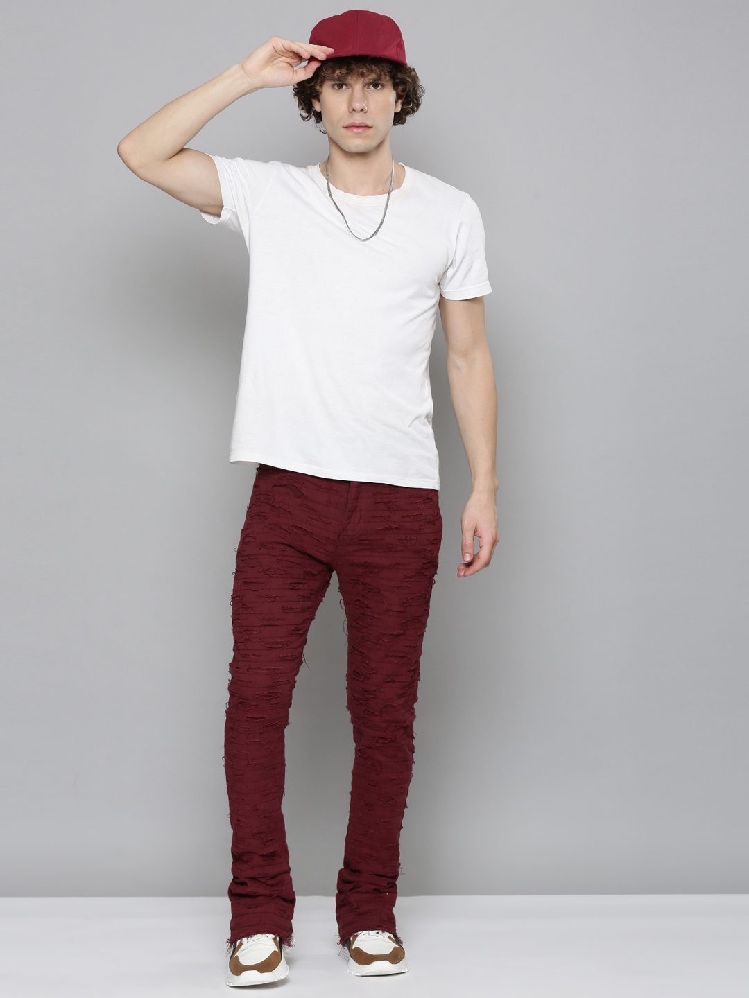 Waimea Burgundy Jeans (M5756)