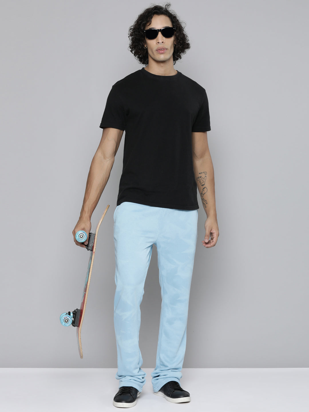 BALTIC SEA MARBLE WASH STACKED TERRY PANTS