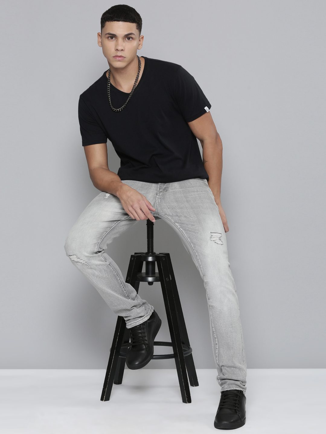 Waimea Grey Bleach Jeans (IM8114)