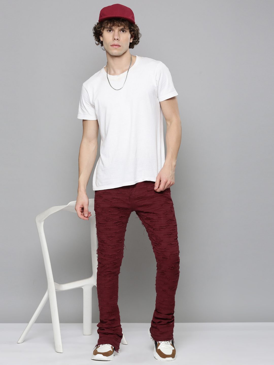 Waimea Burgundy Jeans (M5756)