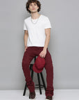 Waimea Burgundy Jeans (M5854)