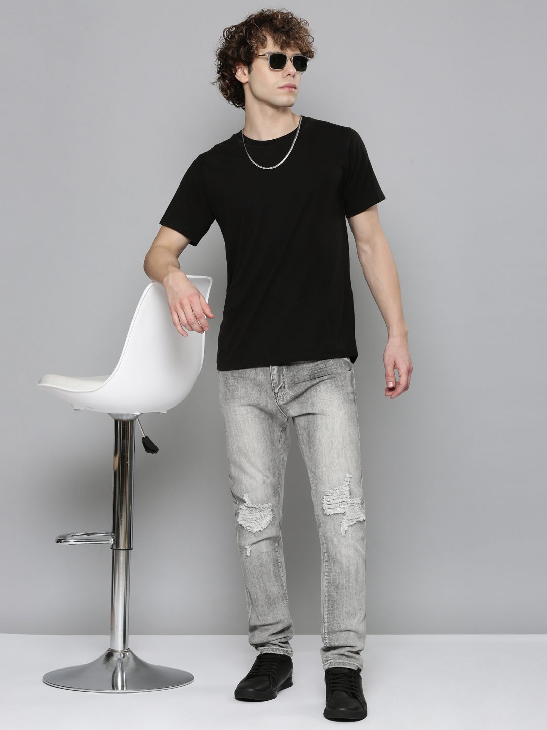Waimea Grey Bleach Jeans (BOM5710)