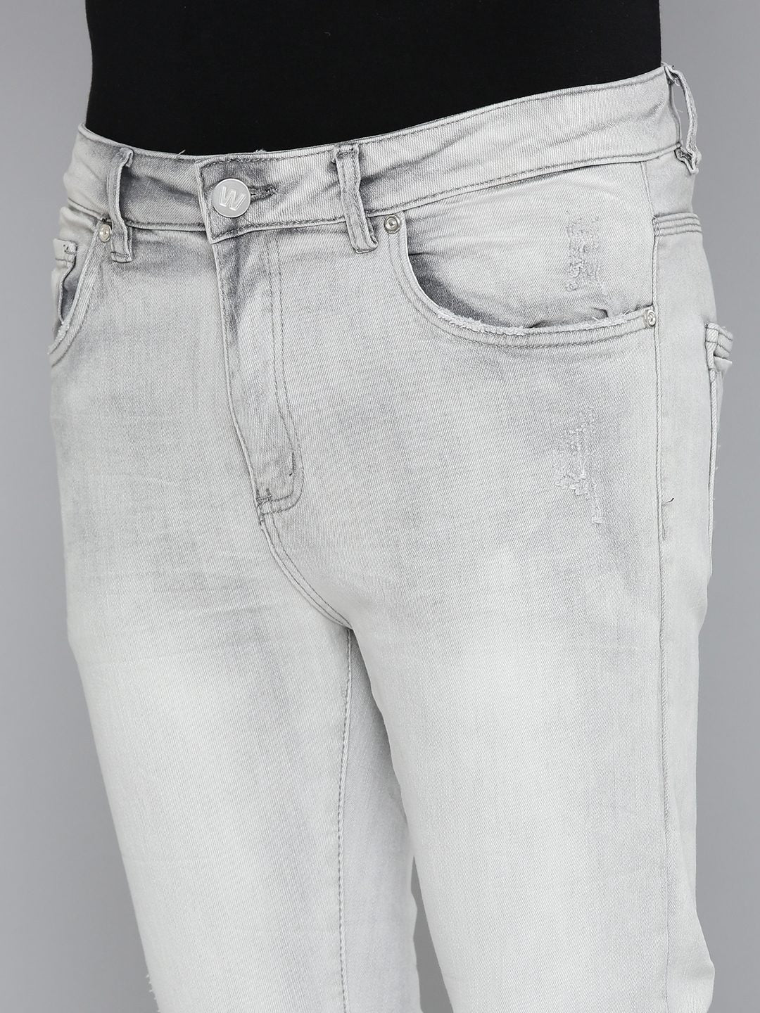 Waimea Grey Bleach Wash Jeans (M8172)