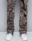 RED CAMO OVERLAY PATCH STACKED JEAN