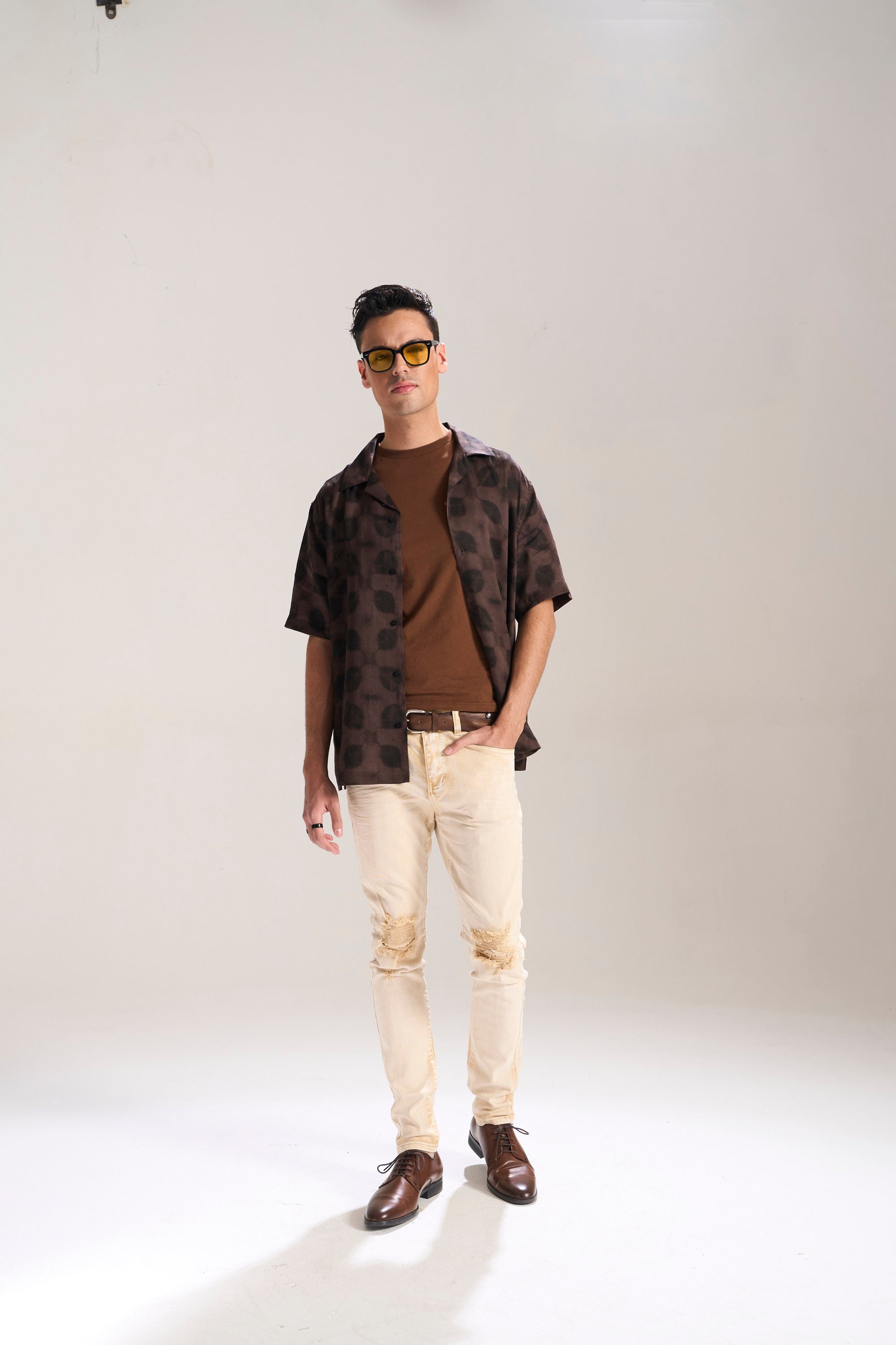 BRITISH KHAKI WASHED OUT TWILL SKINNY JEAN