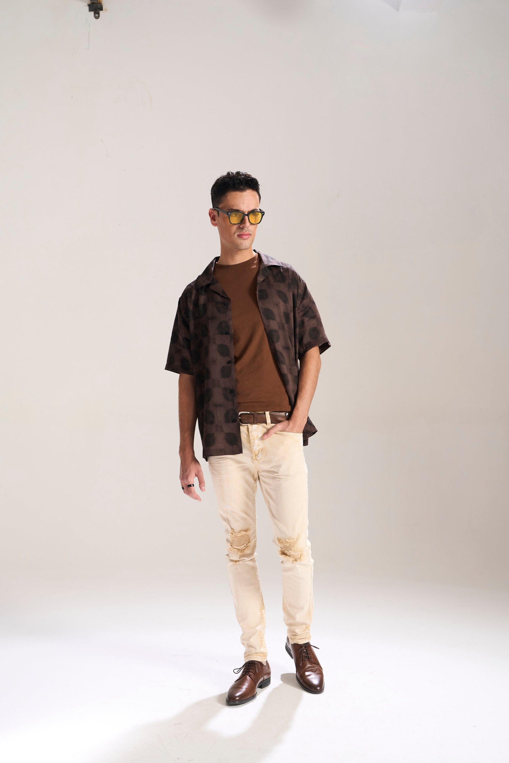 BRITISH KHAKI WASHED OUT TWILL SKINNY JEAN