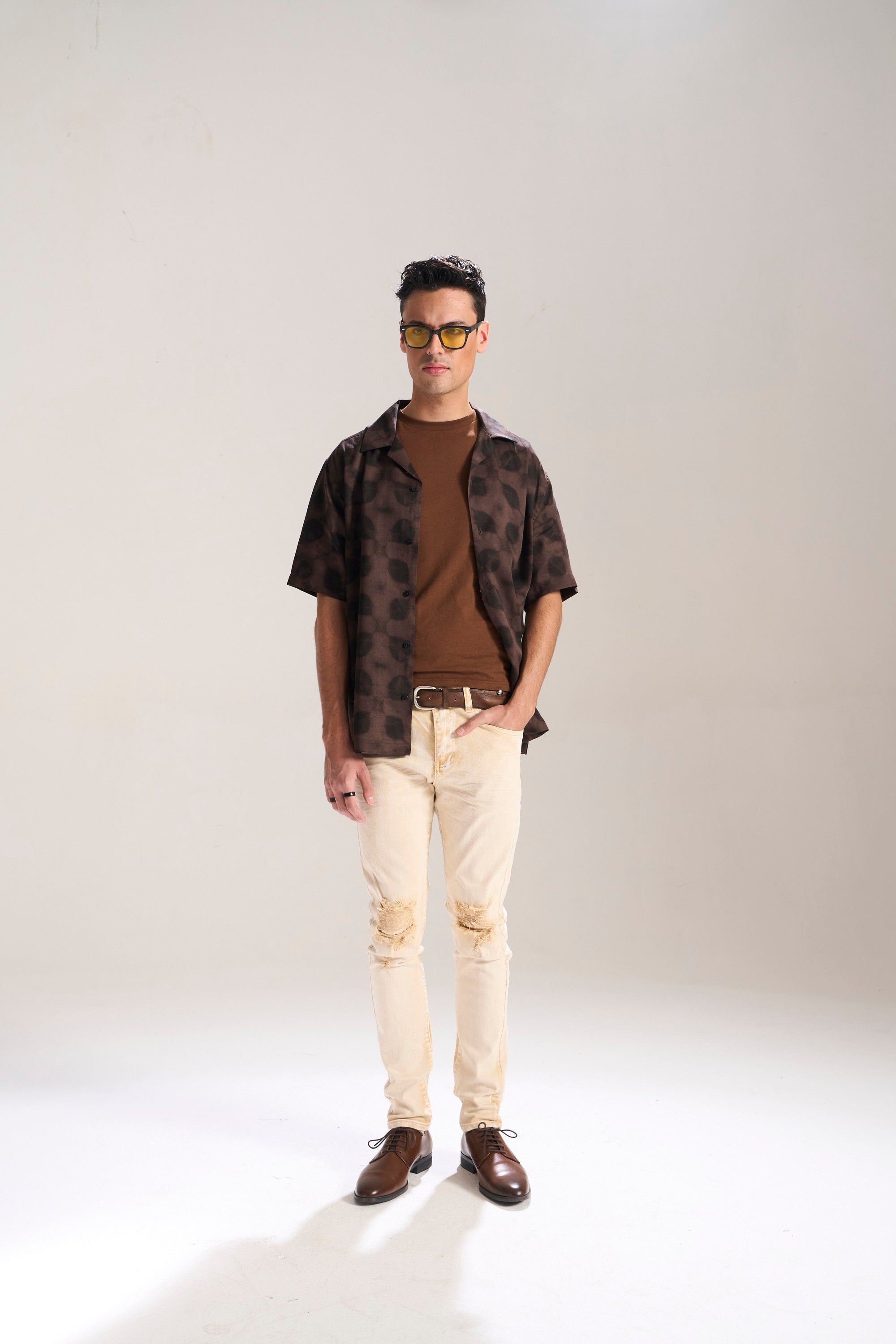 BRITISH KHAKI WASHED OUT TWILL SKINNY JEAN