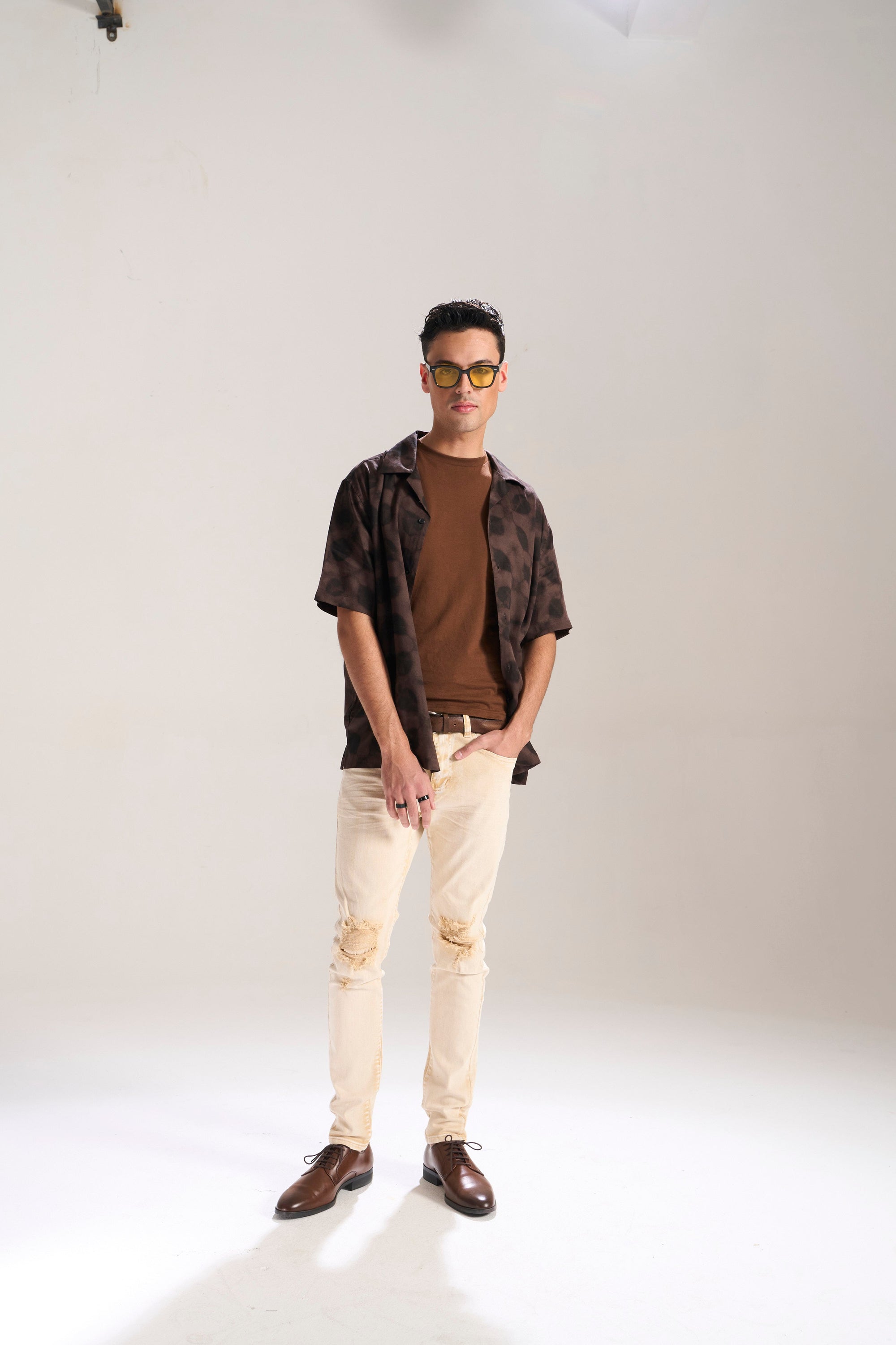 BRITISH KHAKI WASHED OUT TWILL SKINNY JEAN