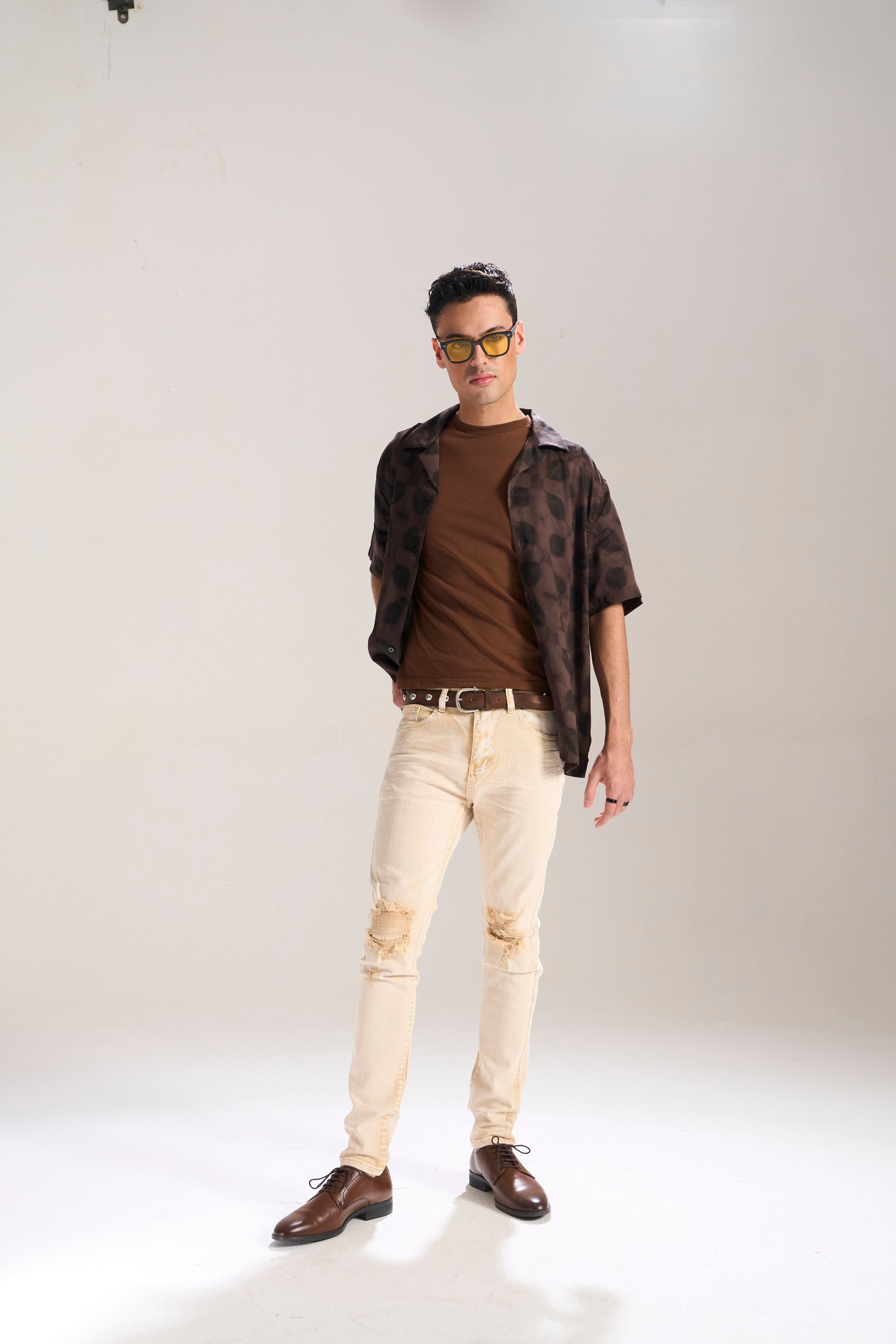 BRITISH KHAKI WASHED OUT TWILL SKINNY JEAN